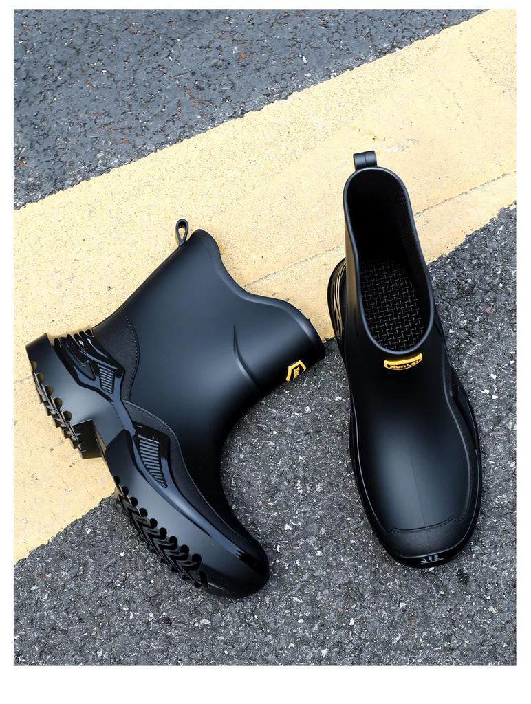 Men's Outdoor Non-Slip Waterproof Rain Boots for Mountain Climbing & Fishing
