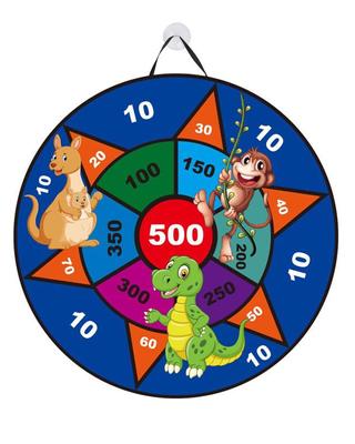 Tablero de dardos con 6 bolas adhesivas, juguete educativo seguro con velcro adhesivo y diseño de animales.