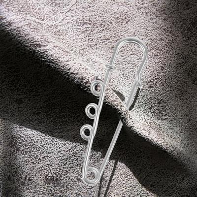 50Pcs Decorative Safety Pins with Holes DIY Jewelry Brooch Pins for Handicrafts Sweaters Skirts Coats Scarves Fixing