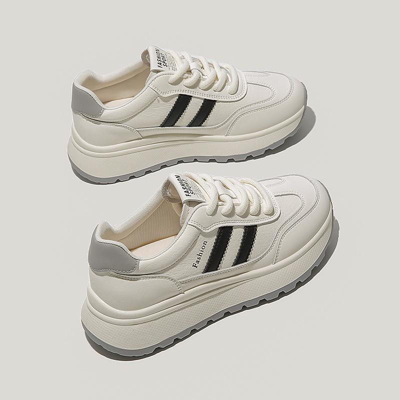 

Platform-soled Forrest Gump shoes women s 2025 spring new breathable and versatile lightweight dad shoes heightening lace-up sports and leisure shoes 40 чёрный