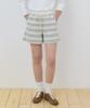 OURHOPE Pico Stripe Sweat Shorts - Grey