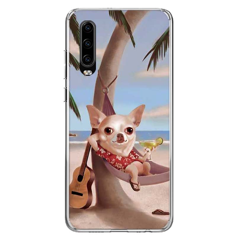 Husă pentru telefon Chihuahua Puppy Teacup Dogs pentru Huawei P30 P20 P10 P40 P50 Pro Mate 20 40 30 10 Lite Populare Fundas Art Gift