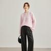Women's 100% Wool Loose Fit Crewneck Knit Sweater