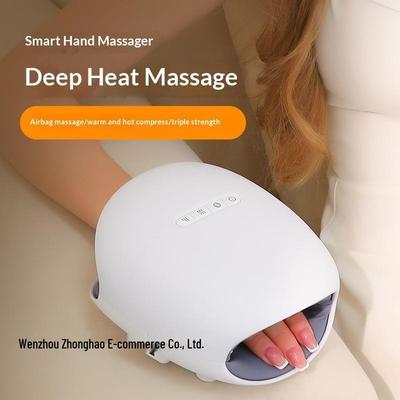 Smart Hand & Wrist Massager with Heat & Kneading - Compact & Automatic