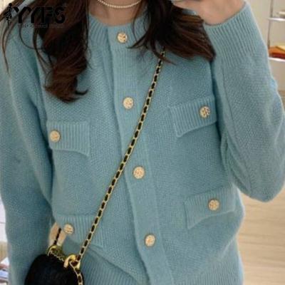 Women's Fashion Casual Fall Winter Solid Color Print Long Sleeve O-Neck Sweaters