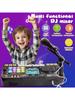 Çocuklar İçin DJ Mikseri, DJ Pikaplı Küçük Çocuk DJ Miksaj Masası, Oyun Modu, Işık ve Hız Kontrolü ve Mikrofon, 3 4 5 6 Yaş İçin Hediyeler