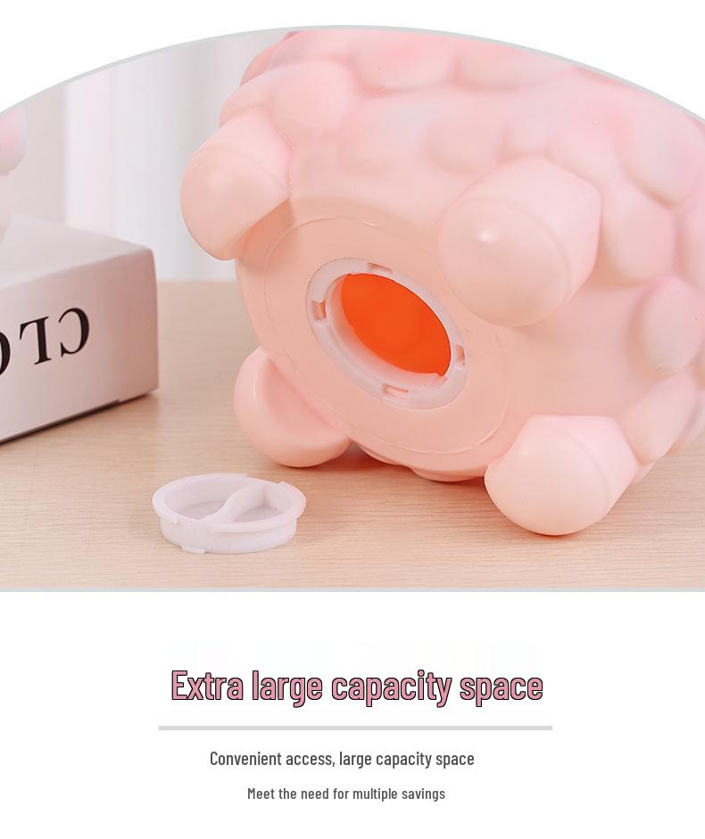 2027 Year of the Sheep Silicone Piggy Bank - Drop-proof Money Box for Kids' Gifts