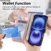 Zipper Wrist Strap Leather Wallet with Card Slot Phone Case for IPhone 17 Air 16 16E 15 14 13 12 Pro Max Plus Protective Cover