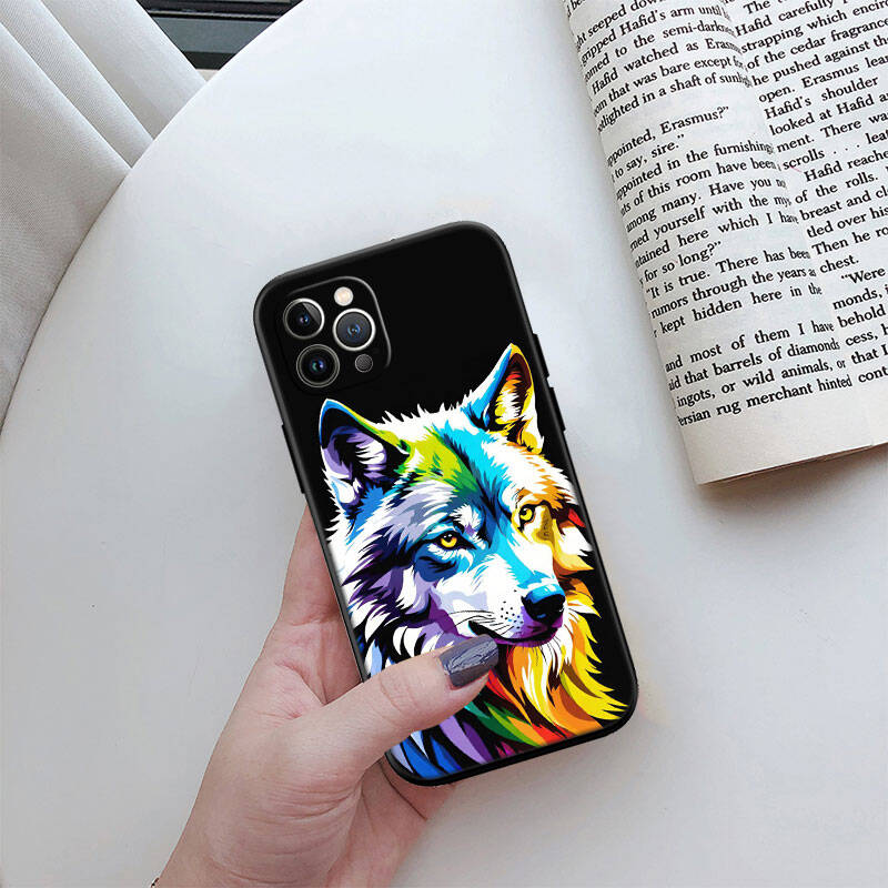 MH148 Animal Wolf Phone Shell Case for iPhone 7 8 11 12 13 14 15 16 17 16E XS Pro Max XR X SE Air