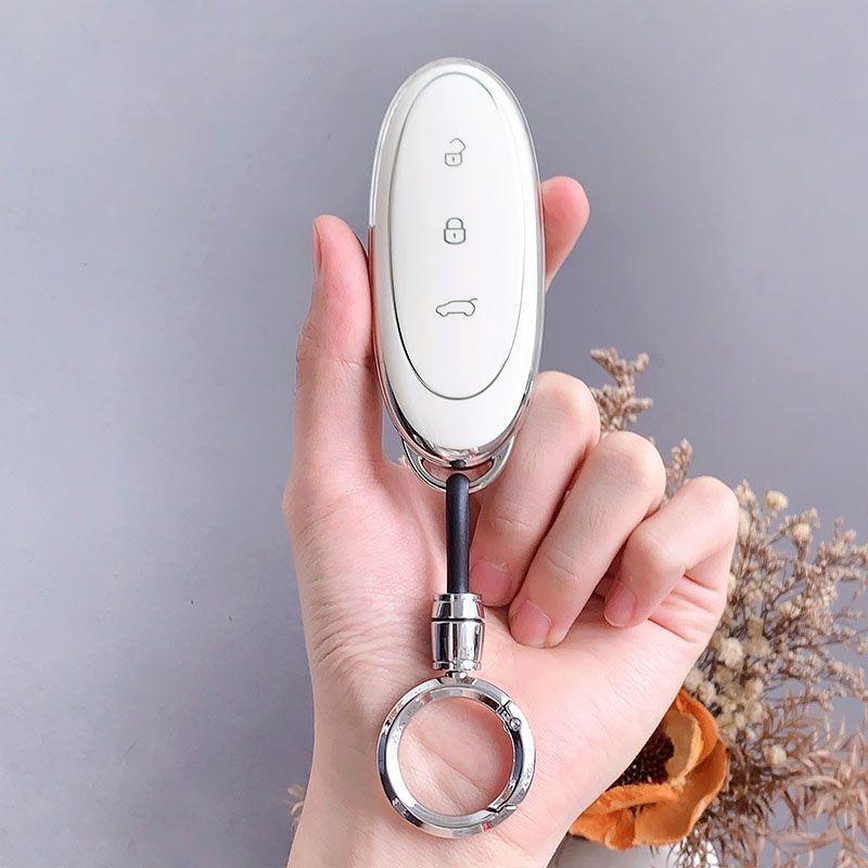 Tpu Car Key Case For Dongfeng Nammi 01 Car-Styling Remote Cover Shell Keychain Ring Housing Holder Fob Bag Accessories