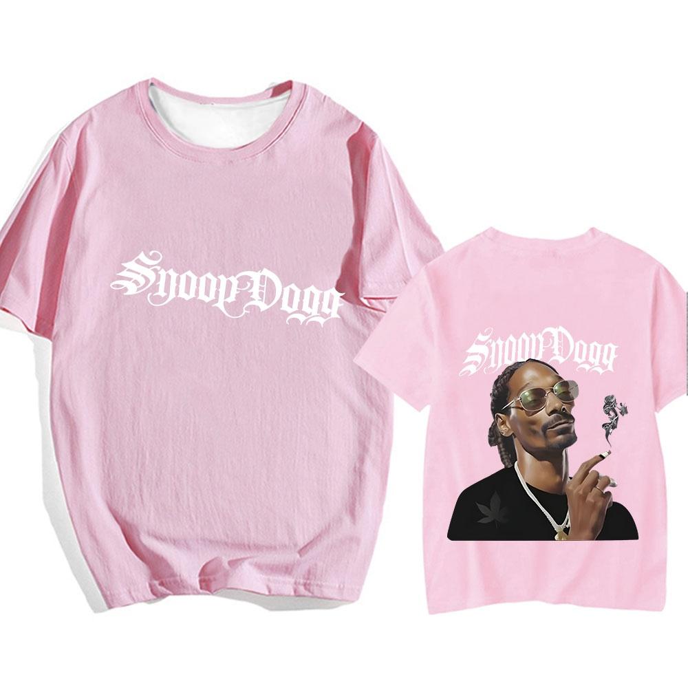

Футболка Snoop Dogg з принтом на спині, коротким рукавом, у стилі хіп-хоп, повсякденна футболка для весни/літа, унісекс футболка, одяг Sudaderas L