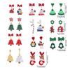Jingle Bell Snowflake Reindeer Dangle Earring Festive Holiday Gift for Girl Teen