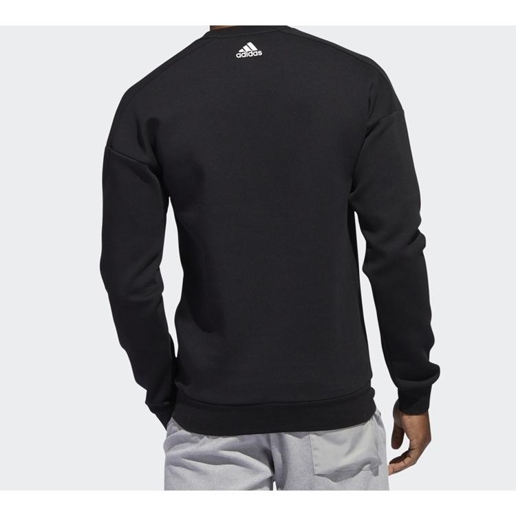 Adidas Sweatshirts Men's Black Crew Neck Moderate Regular FU6222