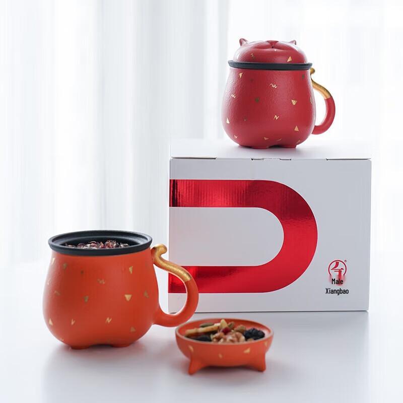 Wanqiantang Fortune Cat Ceramic Office Tea Mug