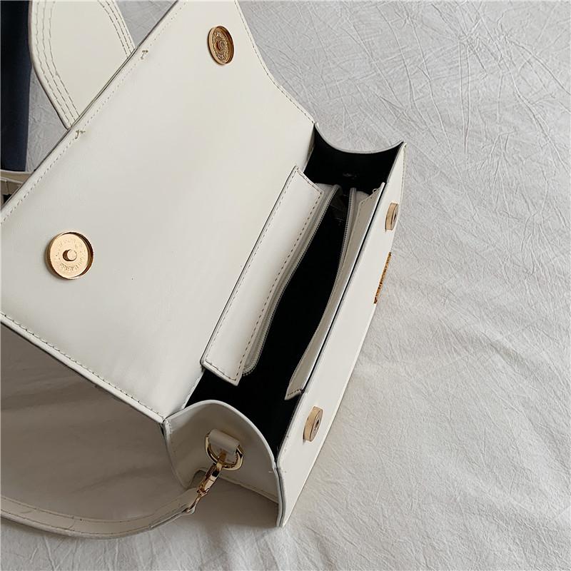 2025 Einfache Damen Kleine Quadratische Tasche Mode Pendler Schulter Umhängetasche Tragbar Premium Spleiß Damen Tasche