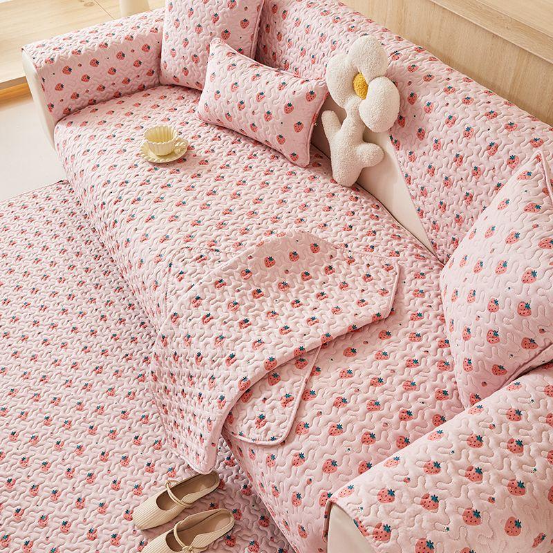 

Ткань Хлопок Кожа Диван Полотенце Подушка для сиденья Нескользящая Круглый год Нейтральный Современный Минималистичный Чистый Чехол Для сидения Защита от царапин Пасторальный Чехол White(Twill Cotton Strawberry) 70*70cm