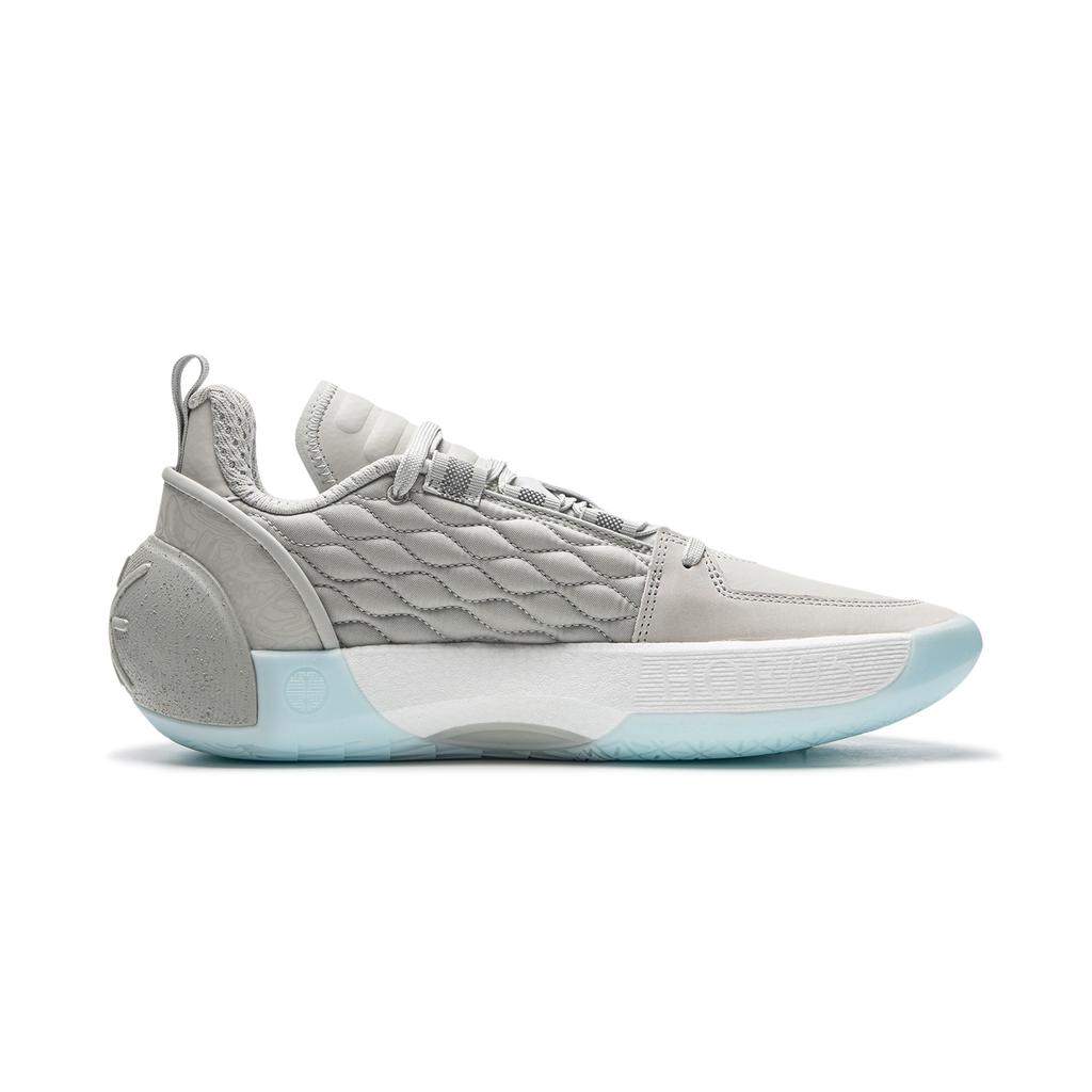 New LiNing All City 12 Encore Anti-Slip And Wear-Resistant Rebound Low-Top Basketball Shoes Men's Gray ABAU051-2