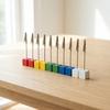 10Pcs Multi-Color Table Number Stand with Crocodile Clasp Wooden Block Photo Holder  Table Setting