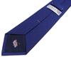 [Fuji Sakura Kobo] Plain Blue Silk Necktie, Pearlescent Finish, Lapis Lazuli Blue, Made in Japan