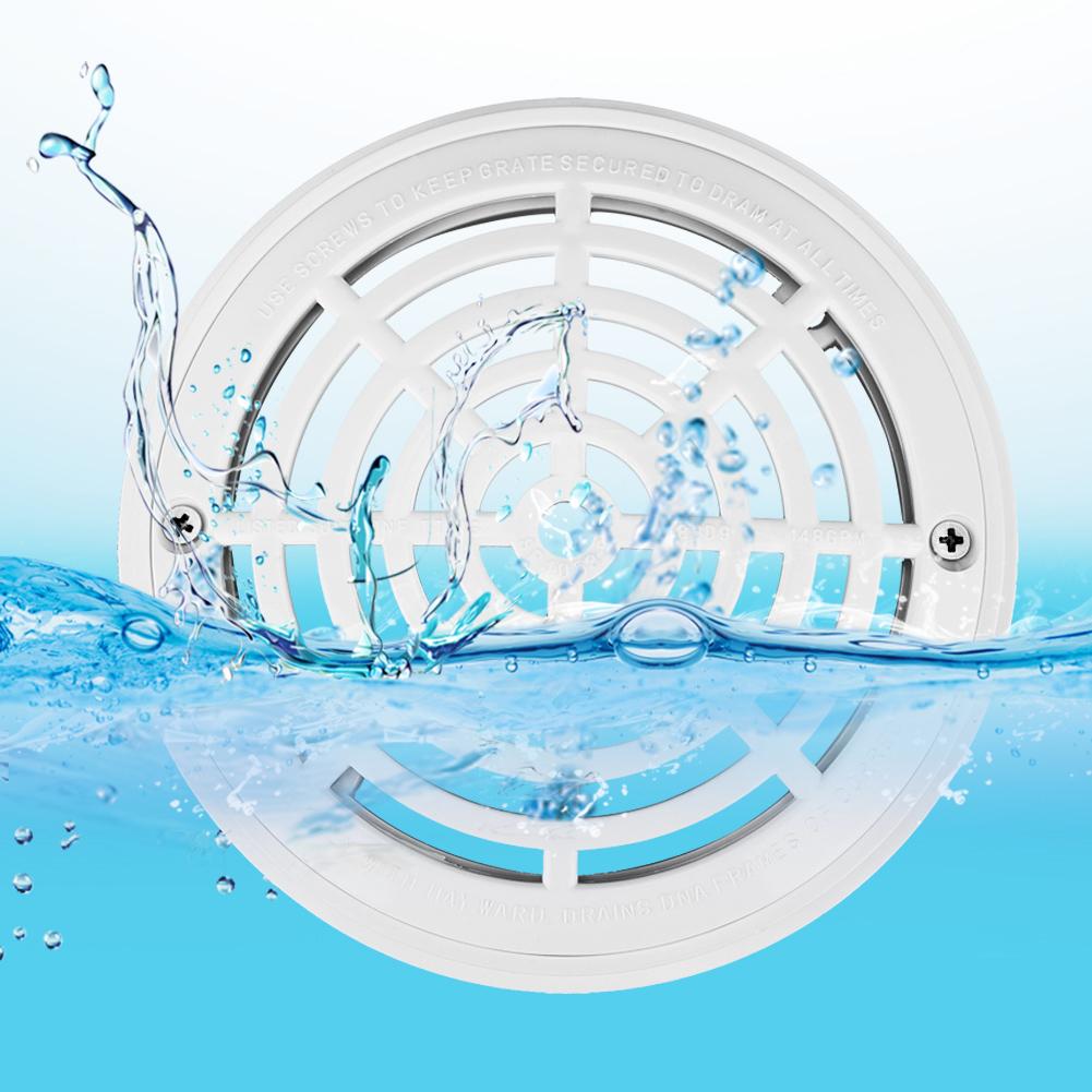 Plastic Pool Main Drain Cover with Screws Suit for Swimming Pools Replacement Accessary