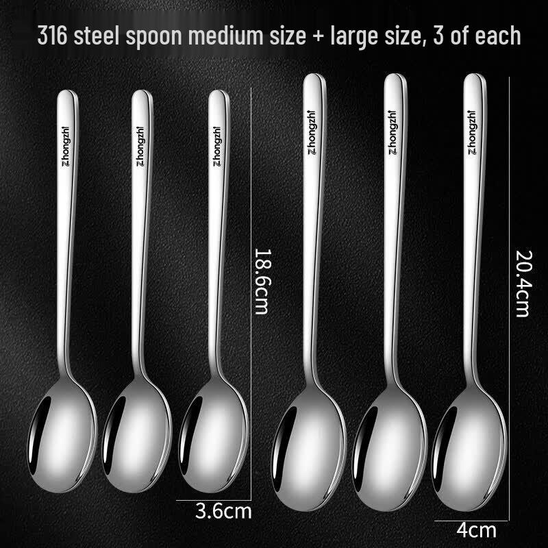 Qiwei 316 Stainless Steel Long Handle Dinner Fork