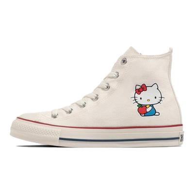 Hello Kitty X Chuck Taylor All Star High Apple Unisex Sneakers Cream White Natural 31309450
