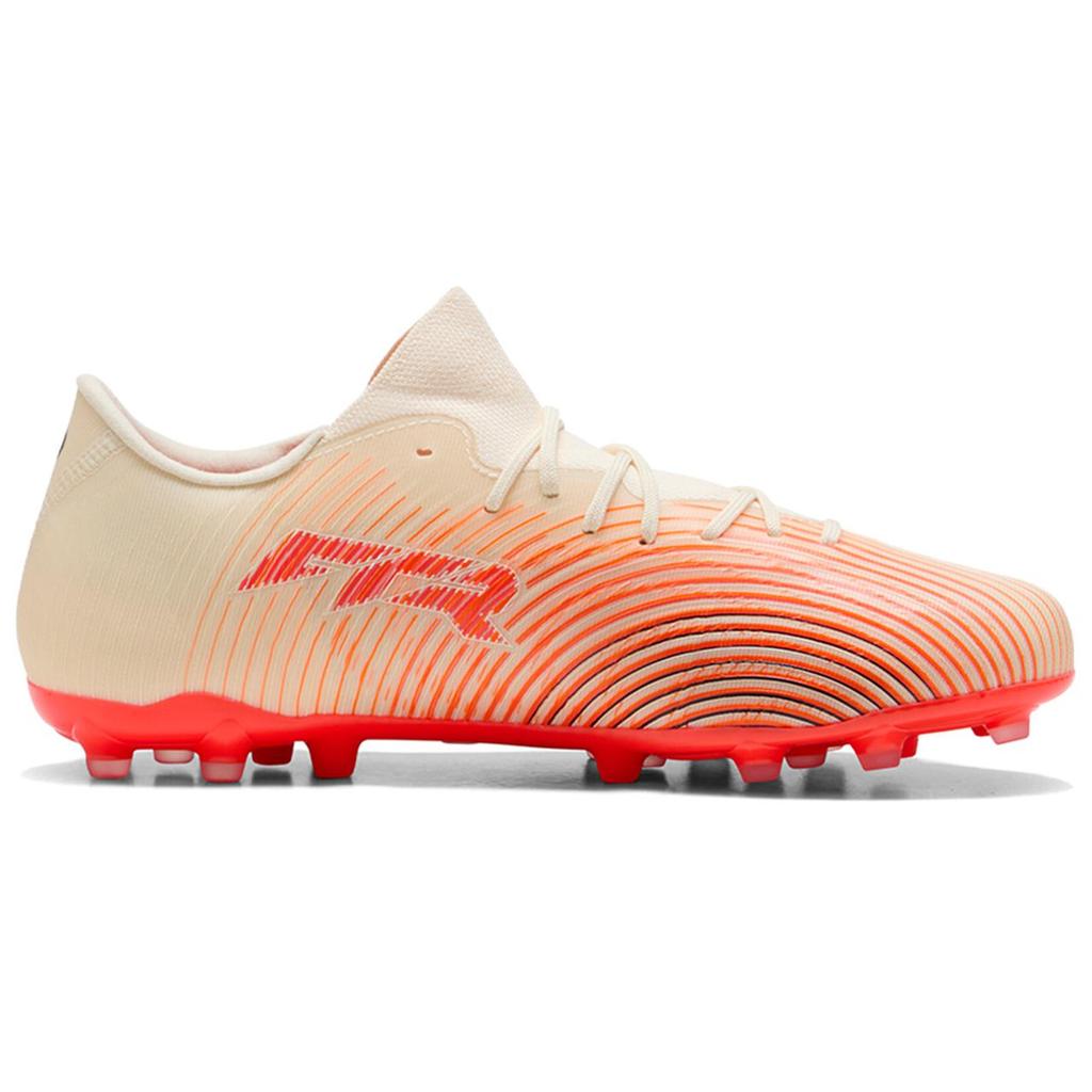 Puma Future 9 Mid MG Soccer Shoes Unisex sneaker Almond-Red 10916201
