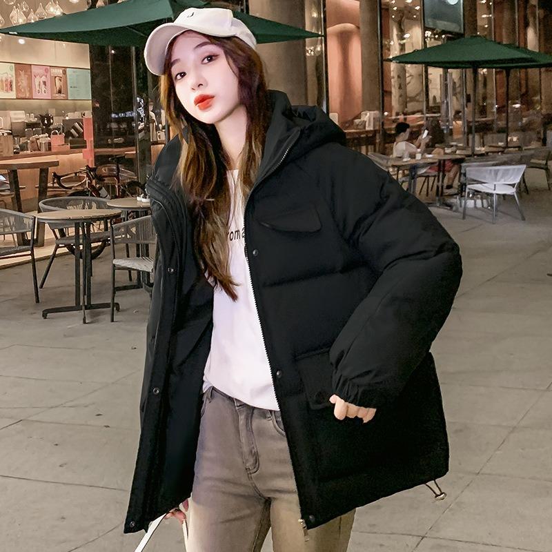 New bread clothes, short down cotton-padded clothes, women's loose autumn and winter coats, thickened cotton-padded jackets.