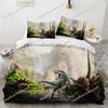 Dinosaur Duvet Cover Set for Kids Boys Girls Polyester King Queen Size Bedding Set Cartoon Wild Animals Comforter Quilt Cover96