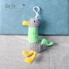 Creative Plush Cheer Up Cartoon Duck Keychain Pendant - Cute Backpack Charm