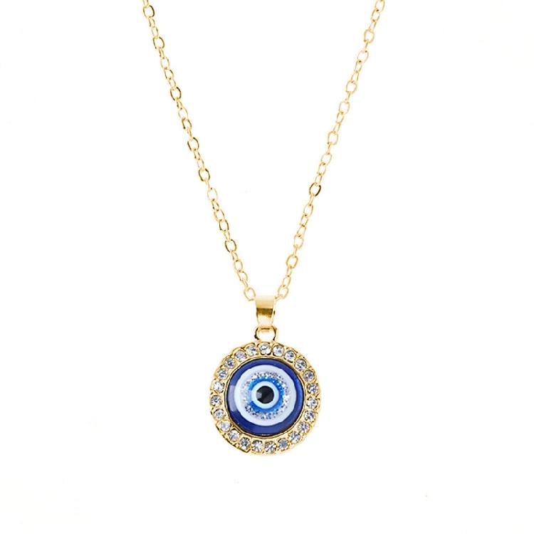 Necklace for Women Blue Turkish Golden/Silver Chain for Evil Eye Ne