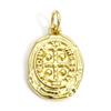 Brass Charms 18K Real Gold Plated Cake Glove Tower Star Pendants For DIY Necklace Jewelry Making, 1 Piece
