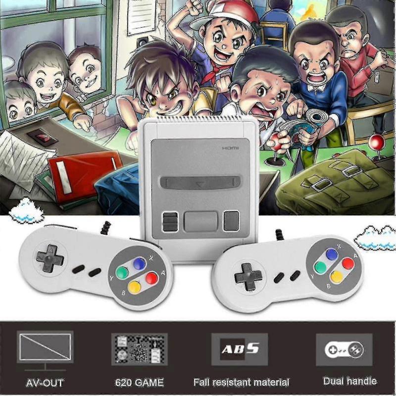 Retro Mini Tv Game Console Built-in 620 Classic Games Snes Game Console