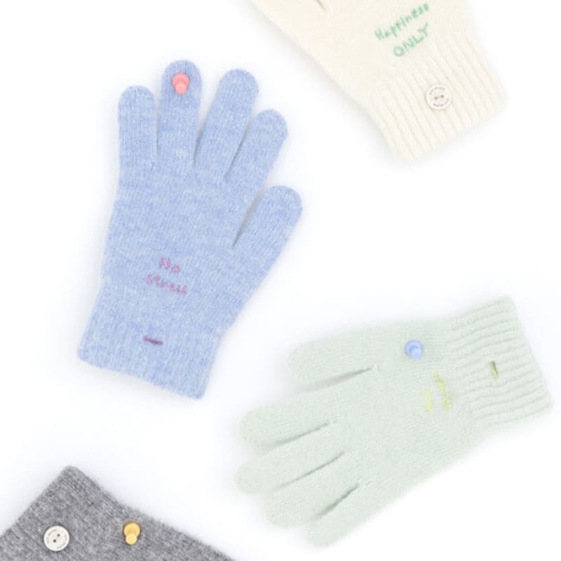Orb Studio DON’T FORGET ME Wool Gloves (Grey)