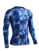 HUGESPORTS Men's Long Sleeve Rash Guard with UPF 50+ UV Protection (Banana Leaf, XS)