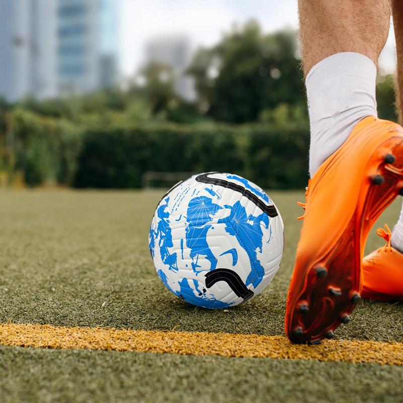 Sports Soccer Ball Size 5 Club Soccer Ball Soft Cover Sports Soccer Ball For Birthday Festival School Sports Game Teens Adult