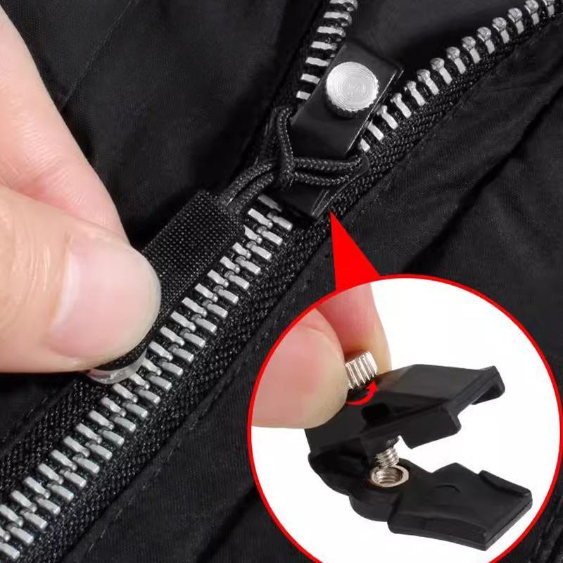 6pcs Zipper Repair Kit Universal Instant Zipper Repair Replacement Zippers Sliding Teeth Rescue Zippers Head 3 Different Sizes