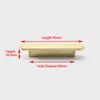 NAIERDI Zinc Alloy Cabinet Handles Nordic Gold Black Drawer Knobs Wardrobe Door Handles European Furniture Handle Hardware