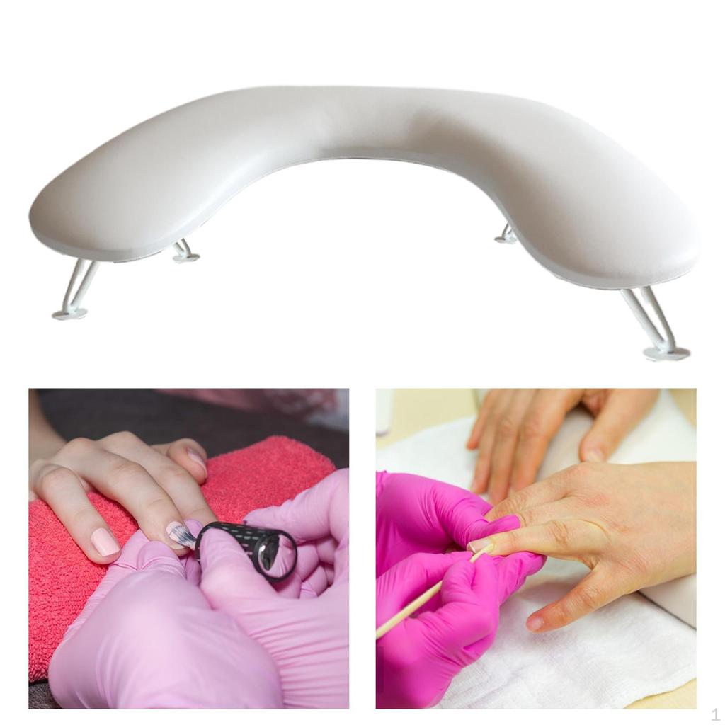 Manikúrní područka Polštářek na nehty Podnožka Polštářek na ruku Multifunkční opěrka pro