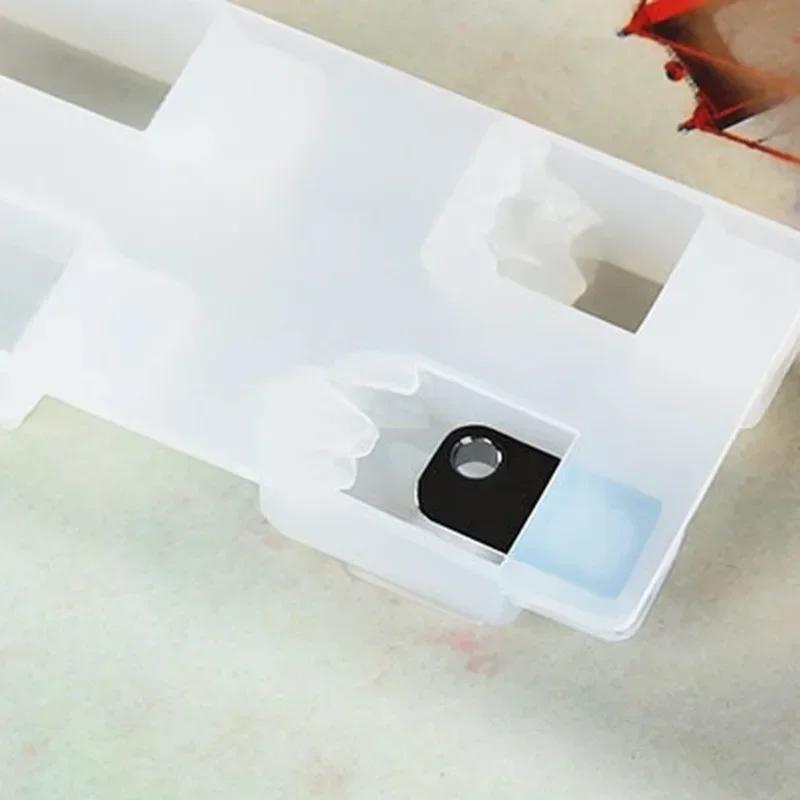 1 Pc Imitation Mountain Silicone Mold Succulent Small Craft Flower Pot Concrete Cement Pottery Mold Suitable For USB Flash Drive