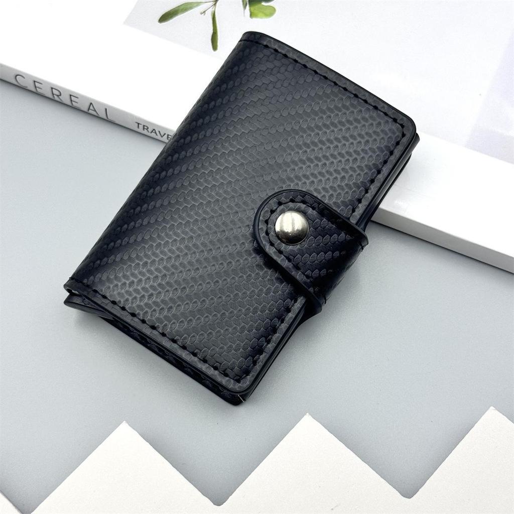 RFID Anti-Theft Pop-Up Card Holder - Large Capacity, Automatic, Anti-Magnetic