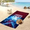 West Ham United Fußball-Print Strandtuch, Großes Weiches Schnelltrocknendes Handtuch für Strand Camping Schwimmen