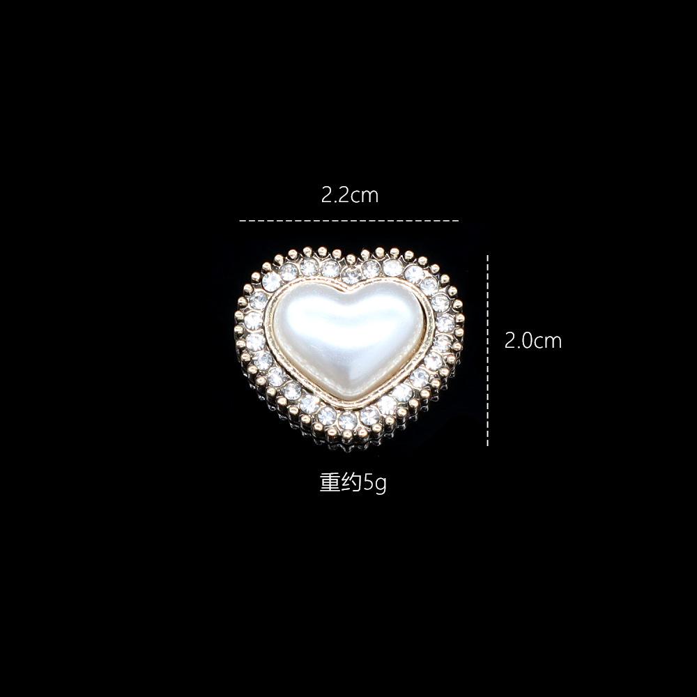 Xiaoxiangfeng Retro Old Series Alloy Jewelry Pearl Diamond Hole Shoes Diy Flat Bottom Buckle Mobile Phone Case Accessories