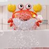 Baby Shower Toy Automatic Bubble Machine  Machine Crab Music Shower Toy Bath Soap Bathroom Safe And Comfortable Toy For Children