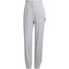 Knitted Sweatpants Women's Gray Moderate Cuffed Pants HE0417