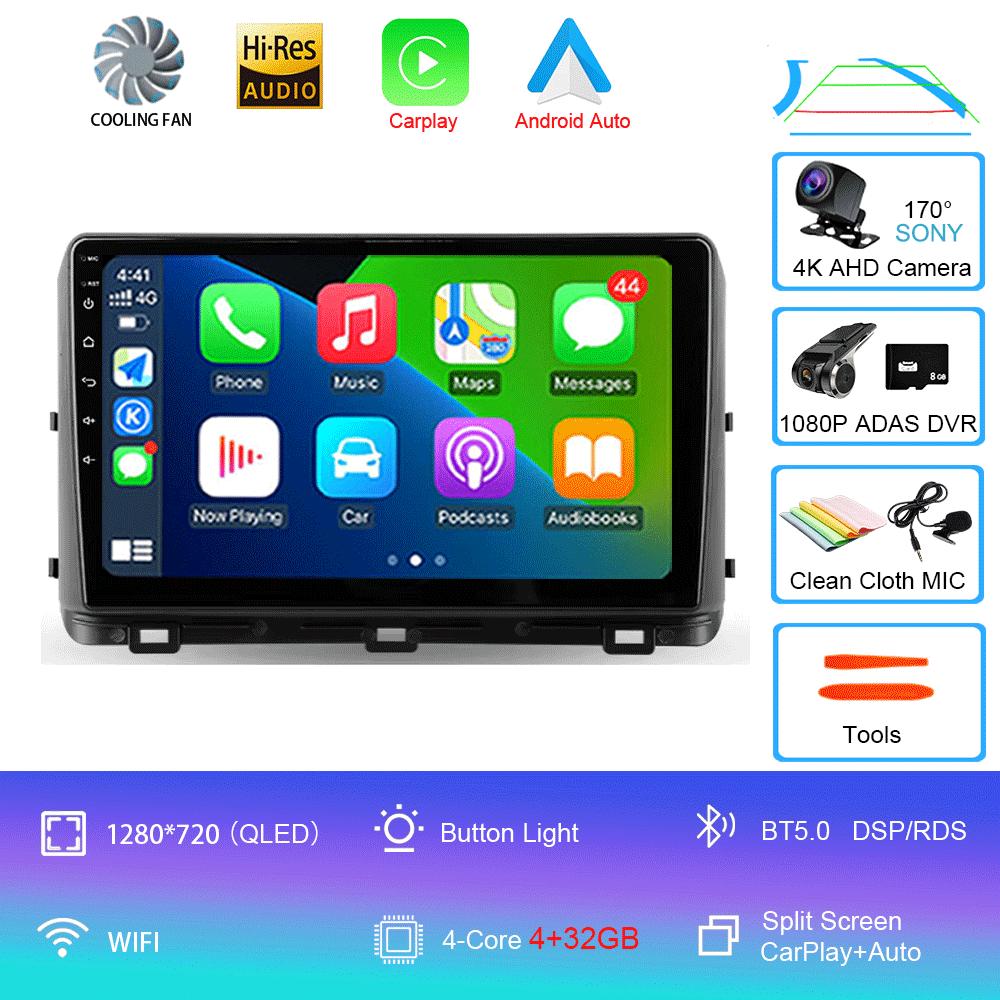 For Kia Ceed 3 CD 2018-2022 Car Radio Android 14 WIFI+4G Carplay Auto Car Radio Multimedia Video Player Navigation Stereo DSP GP