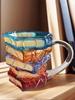 Books Drinking Container Wear Resist Creative Book-Shaped Drinkware Multi-Purpose Novelty Water Mug for Literature Lovers