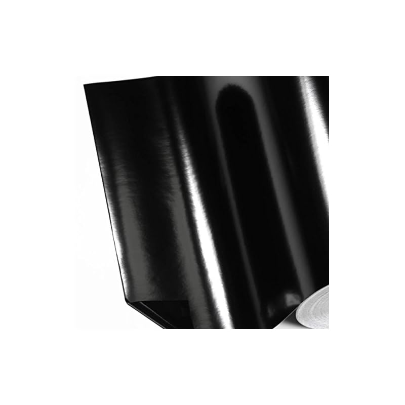 Glossy black sticker sheets, set of 5, approximately A4 size, for cutting, approximately 21cm x 30cm, suitable for indoor and outdoor use.