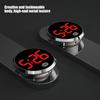 Car Mini Luminous Car Round Clock Automobiles InternalDashboard Time Display Clock Auto Ornament  Digital Clock