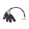 Eonvic zu XLRAtomos Breakout Audiokabel für Shogun Monitor-Recorder Winkel 10-Pin 2x3-Pin Ein-/Ausgang (Rechter 10-Pin)